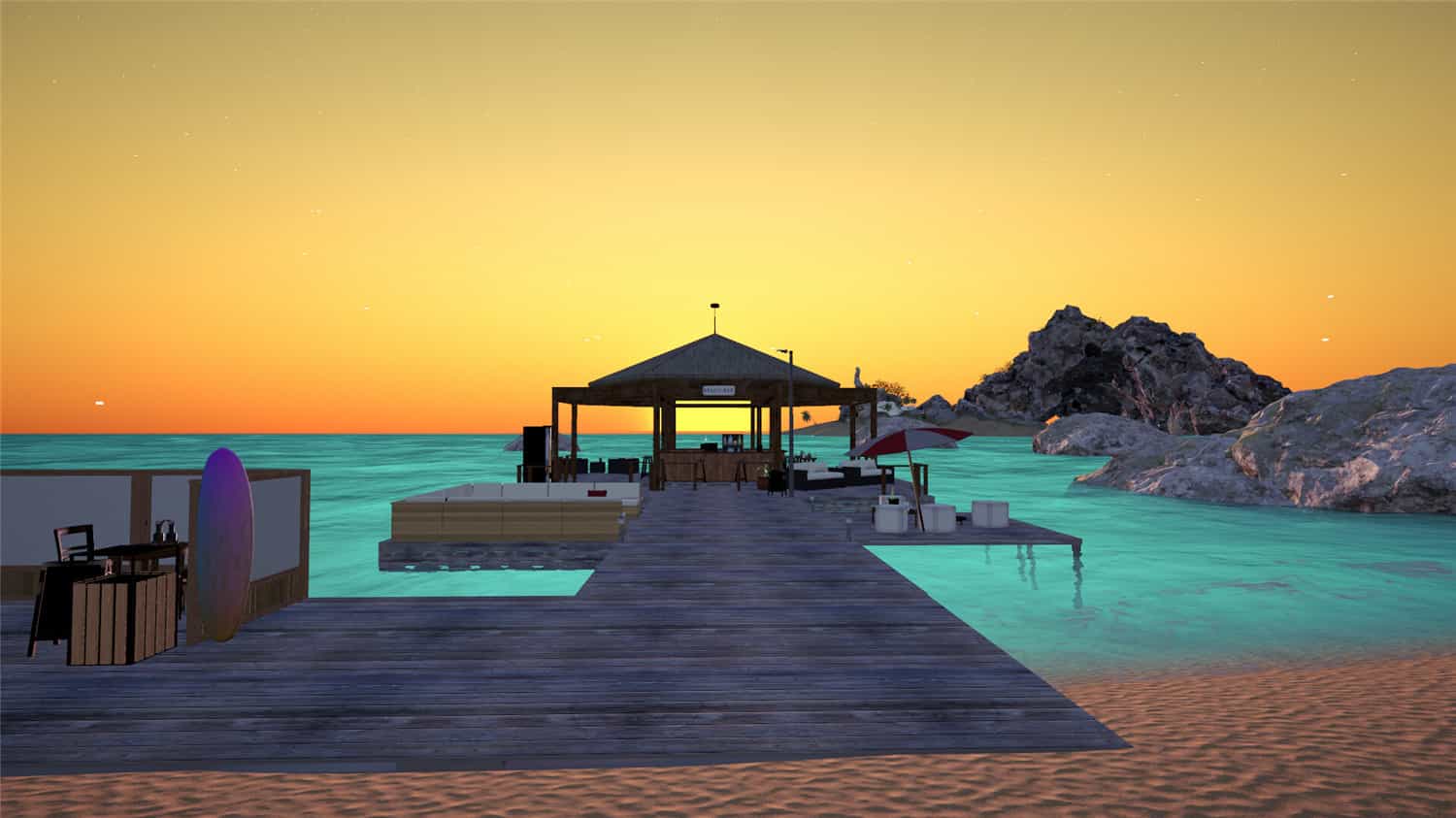 《海滩俱乐部模拟器2024》中文版-润格副业网-每天分享热门副业赚钱项目