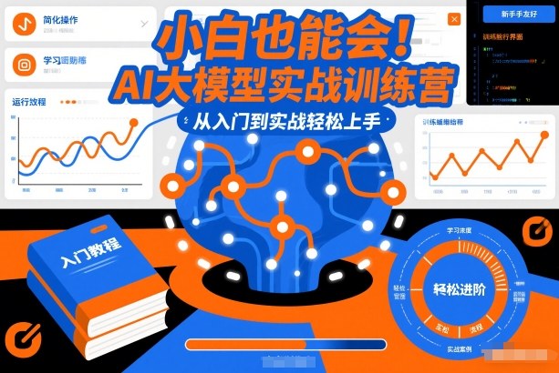 小白也能会!AI大模型实战训练营,从入门到实战轻松上手-润格副业网-每天分享热门副业赚钱项目