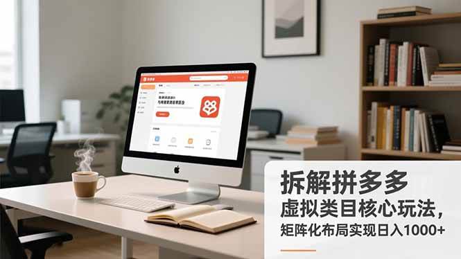 (16906期)拆解拼多多虚拟类目核心玩法,矩阵化布局实现日入1000+-润格副业网-每天分享热门副业赚钱项目
