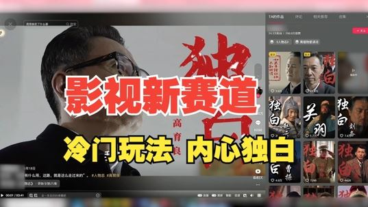 最新影视解说玩法,人物独白,30天涨粉24万+,全流程拆解【揭秘】-润格副业网-每天分享热门副业赚钱项目