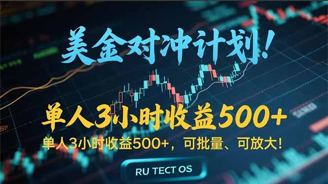 长久稳定的撸美金项目，平均3小时收入 500+，可公司实地考察实地操作！-润格副业网-每天分享热门副业赚钱项目
