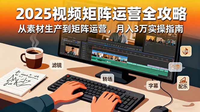 （16333期）2025短视频矩阵运营全攻略：从素材生产到矩阵运营，月入3万实操指南-润格副业网-每天分享热门副业赚钱项目