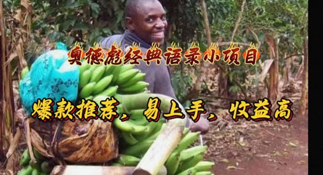 (11030期)奥德彪经典语录小项目,爆款推荐,易上手,收益高-润格副业网-每天分享热门副业赚钱项目