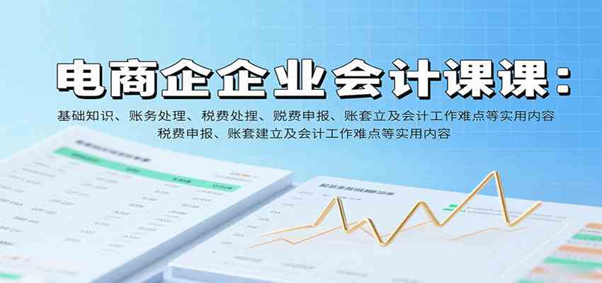电商企业会计课：基础知识、账务处理、税费申报、账套建立及会计工作难点等实用内容-润格副业网-每天分享热门副业赚钱项目