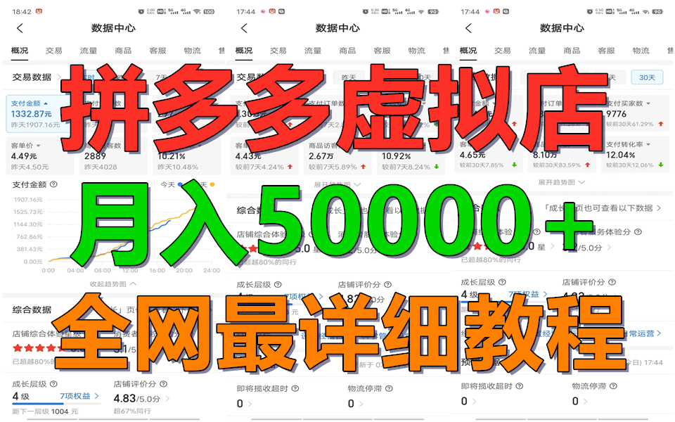 拼多多虚拟电商训练营月入50000+你也行,暴利稳定长久,副业首选-润格副业网-每天分享热门副业赚钱项目