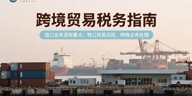 (15381期)跨境贸易税务指南,进口业务退税要点,转口贸易风险,特殊业务处理-润格副业网-每天分享热门副业赚钱项目