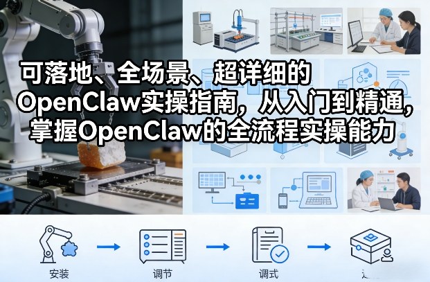 可落地、全场景、超详细的OpenClaw实操指南，从入门到精通，掌握OpenClaw的全流程实操能力-润格副业网-每天分享热门副业赚钱项目