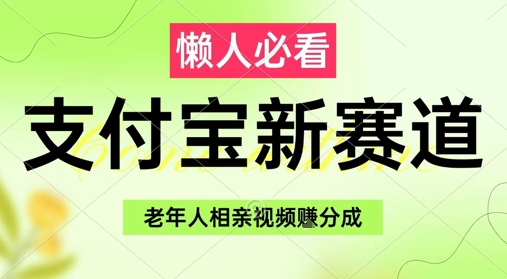 支付宝新赛道，利用老年人相亲视频，挣分成收益，轻松月入过W，操作简单-润格副业网-每天分享热门副业赚钱项目