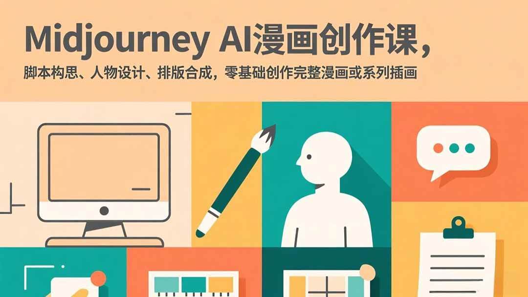 (17299期)Midjourney AI漫画创作课,脚本构思、人物设计、排版合成,零基础创作完整漫画或系列插画-润格副业网-每天分享热门副业赚钱项目