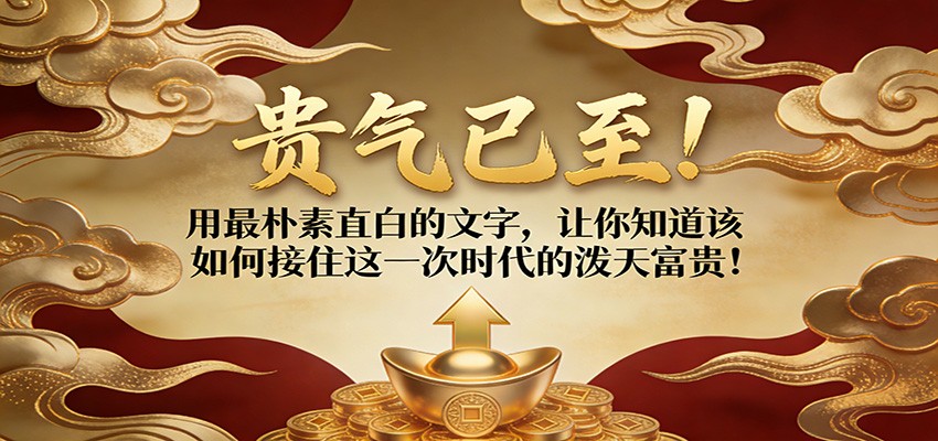 付费文章：贵气已至！用最朴素直白的文字，让你知道该如何接住这一次时代的泼天富贵！-润格副业网-每天分享热门副业赚钱项目