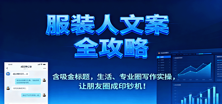 服装人文案全攻略，含吸金标题，生活、专业圈写作实操，让朋友圈成印钞机！-润格副业网-每天分享热门副业赚钱项目