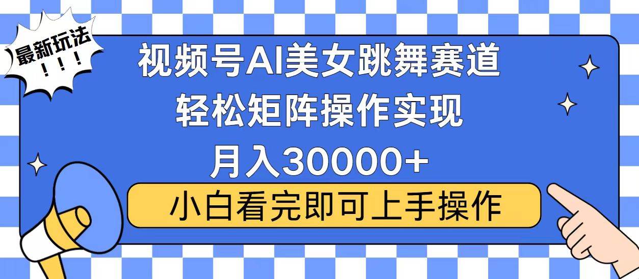 （13813期）视频号蓝海赛道玩法，当天起号，拉爆流量收益，小白也能轻松月入30000+-润格副业网-每天分享热门副业赚钱项目