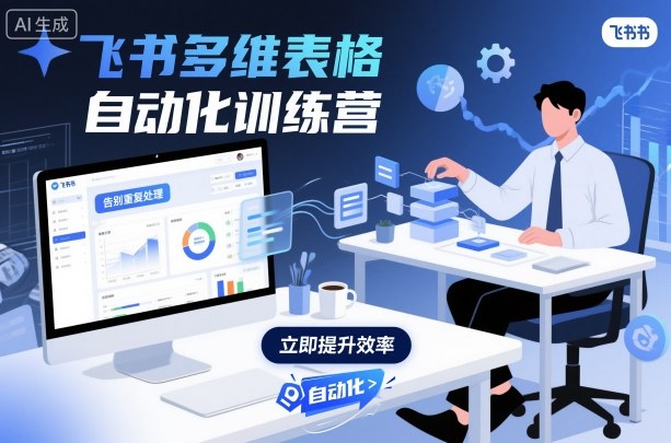 飞书多维表格自动化训练营,手把手教你告别重复处理,用多维表格开启高效办公新模式-润格副业网-每天分享热门副业赚钱项目
