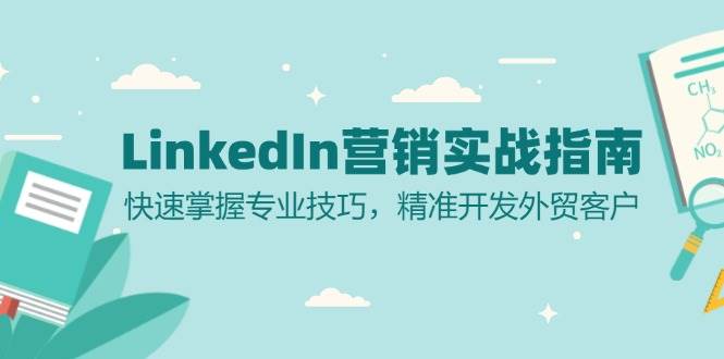 LinkedIn营销实战指南：快速掌握专业技巧，精准开发外贸客户-润格副业网-每天分享热门副业赚钱项目