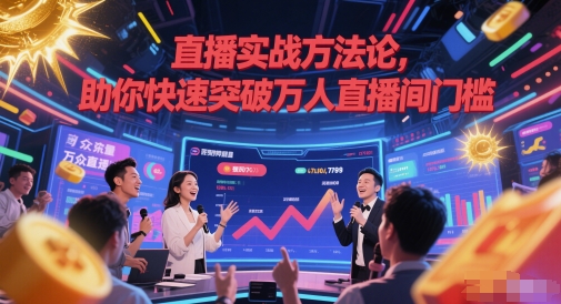 直播实战方法论，助你快速突破万人直播间门槛-润格副业网-每天分享热门副业赚钱项目