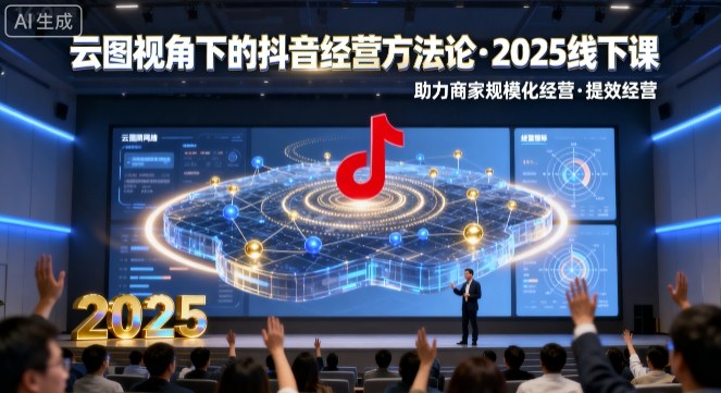 云图视角下的抖音经营方法论,2025线下课,助力商家规模化经营,提效经营(录音+字幕)-润格副业网-每天分享热门副业赚钱项目