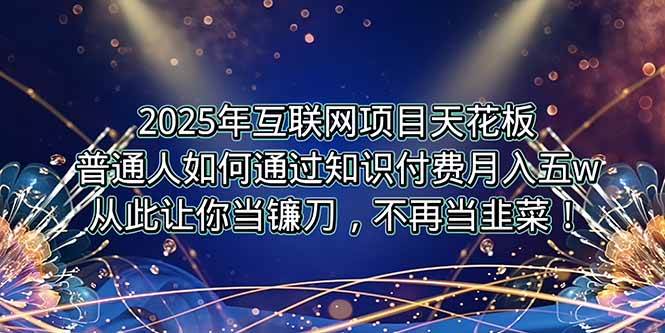 (15354期)2025年互联网项目天花板,普通人如何通过卖项目实现逆风翻盘,月入5W+!-润格副业网-每天分享热门副业赚钱项目