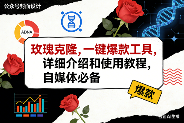 （17557期）玫瑰克隆工具，ai鲁大魔，自媒体必备神器，一键爆款神器，详细教程。-润格副业网-每天分享热门副业赚钱项目