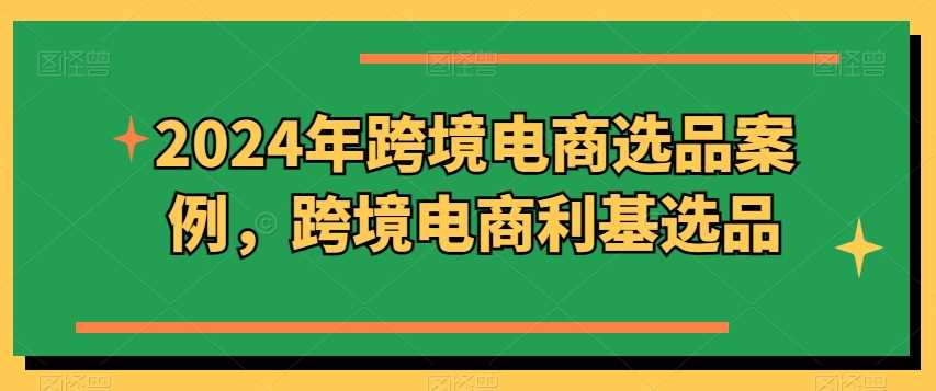 2024年跨境电商选品案例，跨境电商利基选品（更新11月）-润格副业网-每天分享热门副业赚钱项目
