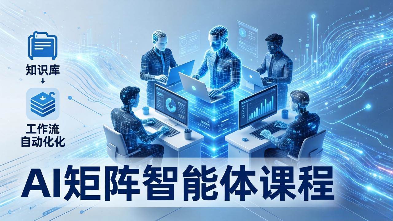 （17759期）AI矩阵智能体实战：100个数字员工批量生产内容，文本知识库+工作流自动化全搞定-润格副业网-每天分享热门副业赚钱项目