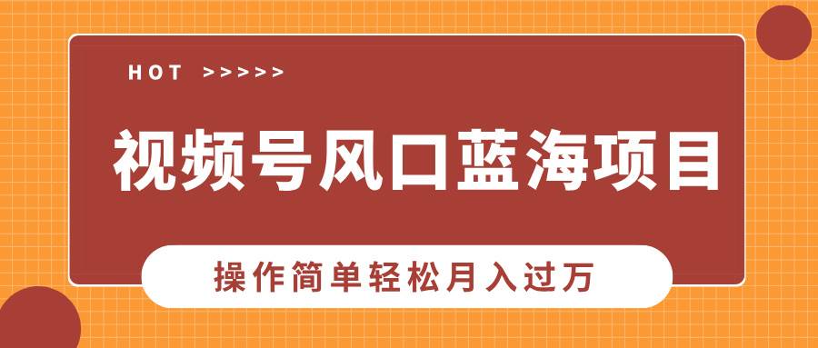 (13945期)视频号风口蓝海项目,中老年人的流量密码,操作简单轻松月入过万-润格副业网-每天分享热门副业赚钱项目
