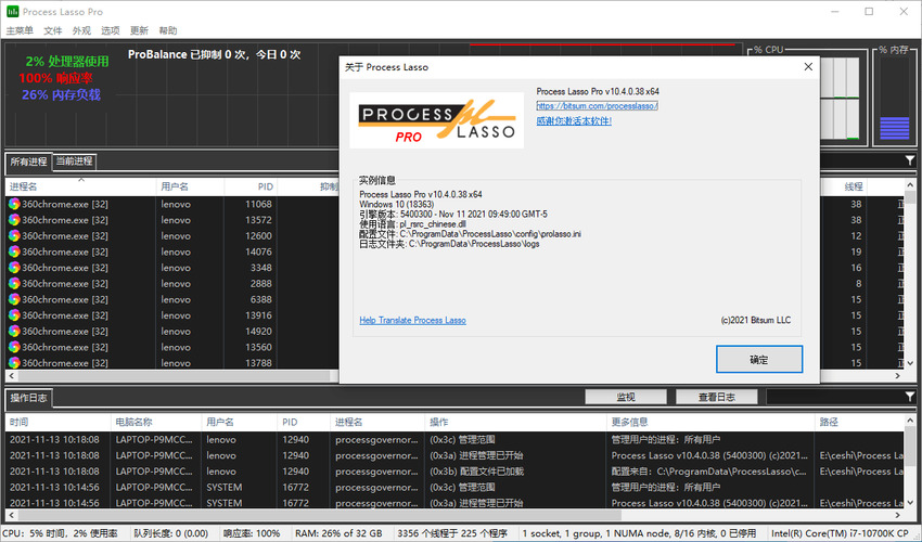 进程优化Process Lasso v17.0.3.35绿色版-润格副业网-每天分享热门副业赚钱项目