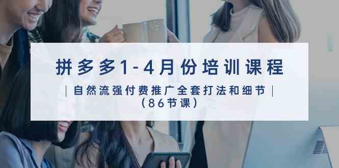 拼多多1-4月份培训课程,自然流强付费推广全套打法和细节(86节课)-润格副业网-每天分享热门副业赚钱项目