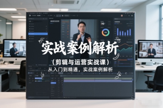 剪辑与运营实战课，从入门到精通，实战案例解析（更新2026）-润格副业网-每天分享热门副业赚钱项目