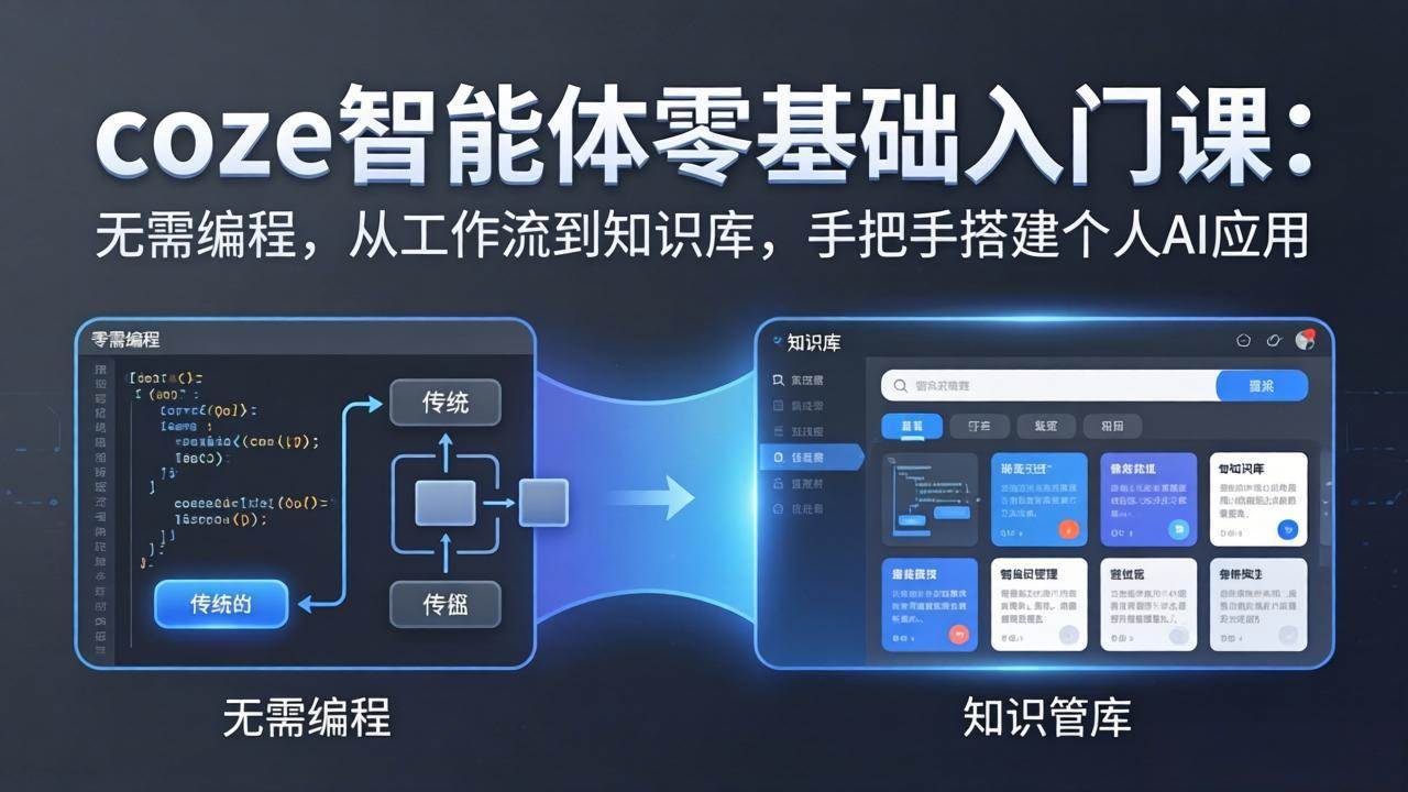 （17775期）coze智能体零基础入门课：无需编程，从工作流到知识库，手把手搭建个人AI应用-润格副业网-每天分享热门副业赚钱项目