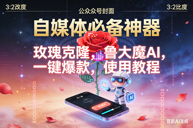 （16912期）玫瑰克隆神器，鲁大魔，ai，自媒体必备软件，一键爆款工具，详细教程-润格副业网-每天分享热门副业赚钱项目