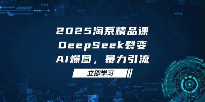 （14639期）2025 淘系精品课，DeepSeek 裂变，AI 爆图，暴力引流-润格副业网-每天分享热门副业赚钱项目