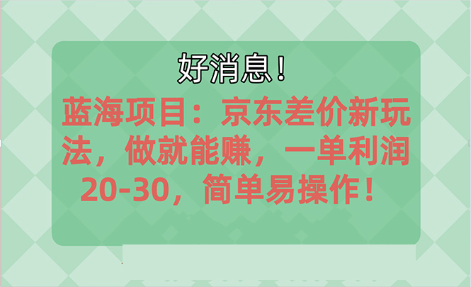 (10989期)越早知道越能赚到钱的蓝海项目:京东大平台操作,一单利润20-30,简单…-润格副业网-每天分享热门副业赚钱项目
