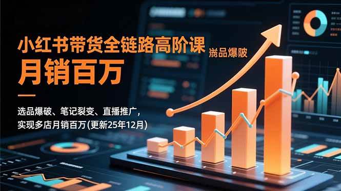 (16842期)小红书带货全链路高阶课,选品爆破、笔记裂变、直播推广,实现多店月销百万(更新25年12月) (16842期)小红书带货全链路高阶课,选品爆破、笔记裂变、直播推广,实现多店月销百万(更新25年12月)