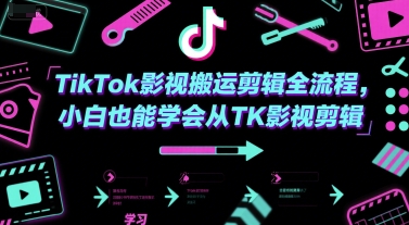TikTok影视搬运剪辑全流程,小白也能学会从TK影视剪辑-润格副业网-每天分享热门副业赚钱项目