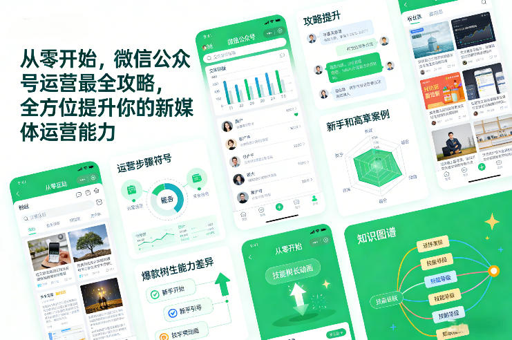 从零开始，微信公众号运营最全攻略，全方位提升你的新媒体运营能力-润格副业网-每天分享热门副业赚钱项目