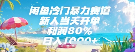 闲鱼冷门暴力赛道,新人当天开单,利润80%,日入几张,长期可做【揭秘】-润格副业网-每天分享热门副业赚钱项目