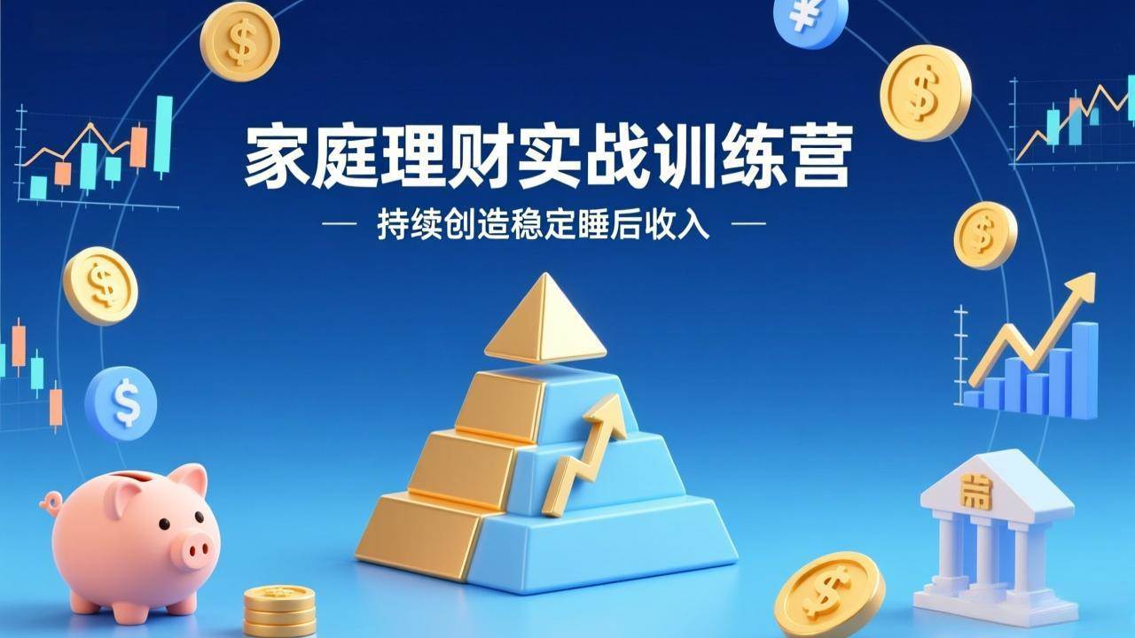 （17486期）家庭理财实战训练营：从0到1建体系，三阶进阶层层递进，助你持续创造稳定睡后收入-润格副业网-每天分享热门副业赚钱项目