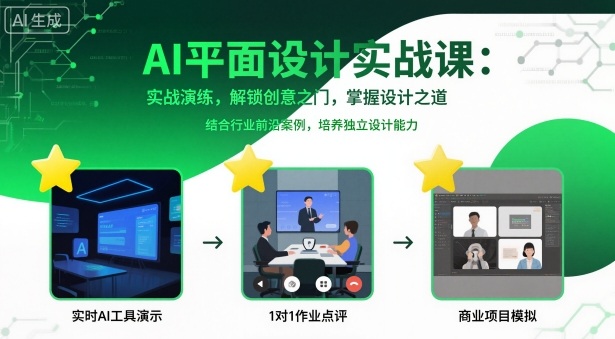 AI平面设计实战课,实战演练,解锁创意之门,掌握设计之道-润格副业网-每天分享热门副业赚钱项目