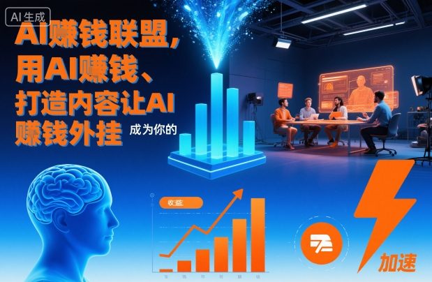 AI賺钱联盟，用AI賺钱、打造内容让AI成为你的賺钱外挂-润格副业网-每天分享热门副业赚钱项目