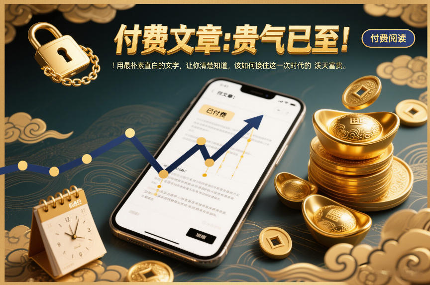 付费文章：贵气已至！用最朴素直白的文字，让你清楚知道，该如何接住这一次时代的泼天富贵-润格副业网-每天分享热门副业赚钱项目