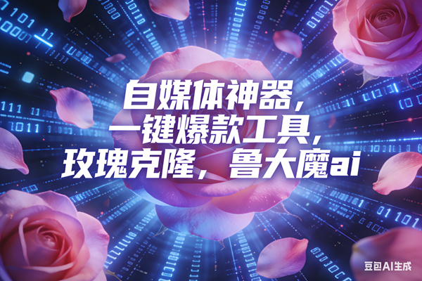 （16949期）ai鲁大魔，自媒体必备的软件，玫瑰克隆神器，一键爆款，详细教程-润格副业网-每天分享热门副业赚钱项目