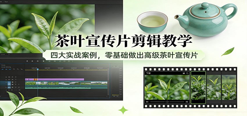 茶叶宣传片剪辑教学:四大实战案例,零基础做出高级茶叶宣传片 茶叶宣传片剪辑教学:四大实战案例,零基础做出高级茶叶宣传片