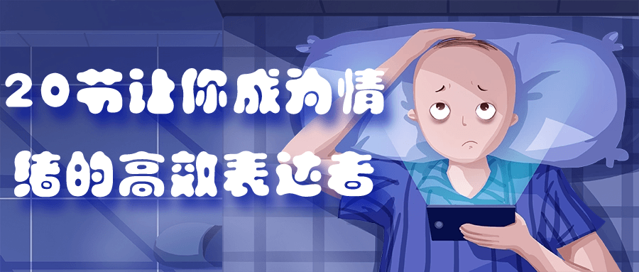 20节让你成为情绪的高效表达者-润格副业网-每天分享热门副业赚钱项目