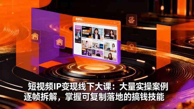 （16410期）短视频IP变现线下大课：大量实操案例逐帧拆解，掌握可复制落地的搞钱技能-润格副业网-每天分享热门副业赚钱项目