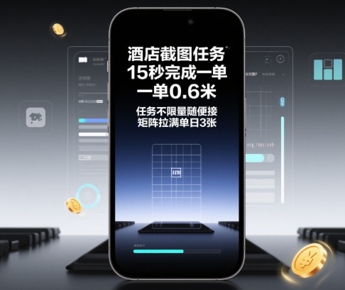 酒店截图任务,15秒完成一单,一单0.6米,任务不限量随便接,矩阵拉满单日3张【揭秘】-润格副业网-每天分享热门副业赚钱项目