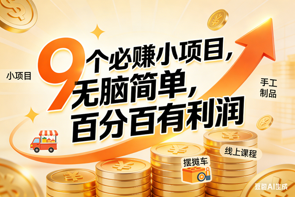 （17260期）9个必赚小项目，无脑简单，百分百有利润，副业首选，日入200+-润格副业网-每天分享热门副业赚钱项目
