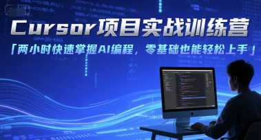 Cursor项目实战训练营,两小时快速掌握AI编程,零基础也能轻松上手-润格副业网-每天分享热门副业赚钱项目