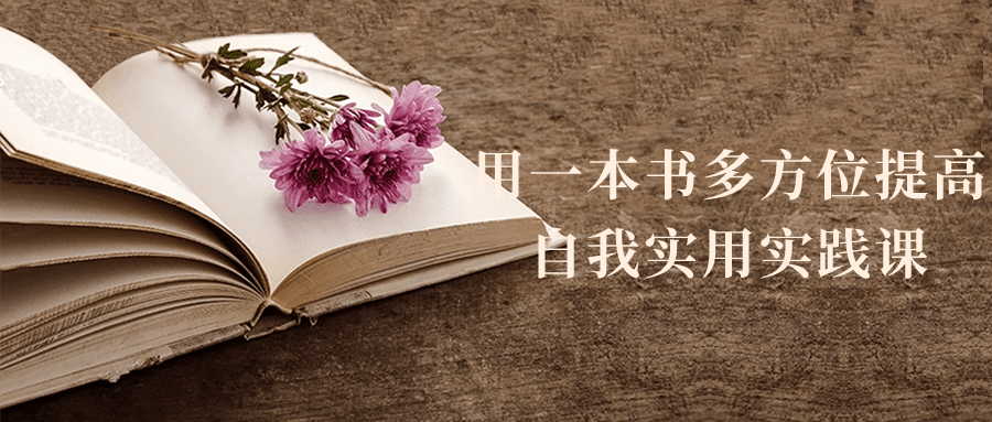 用一本书多方位提高自我实用实践课-润格副业网-每天分享热门副业赚钱项目