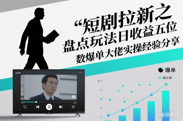 短剧拉新之盘点玩法日收益五位数爆单大佬实操经验分享-润格副业网-每天分享热门副业赚钱项目