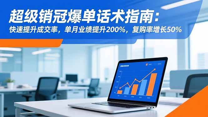 （16511期）超级销冠爆单话术指南：快速提升成交率，单月业绩提升200%，复购率增长50%-润格副业网-每天分享热门副业赚钱项目